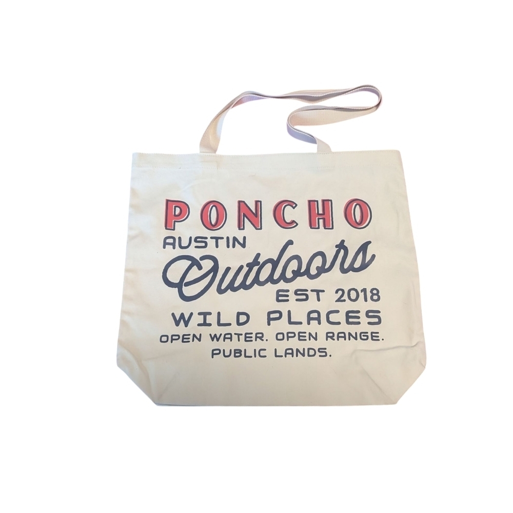 Poncho Austin Outdoors Canvas Tote Bag Wild‎ Places NEW